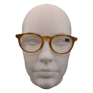 Peepers Brain Trust Reading Glasses Honey Tortoise +1.50 Round Blue Light Focus